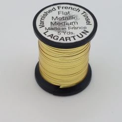 Lagartun Varnished French Tinsel Flat Metallic Fly Tying