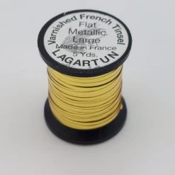 Lagartun Varnished French Tinsel Flat Metallic Fly Tying