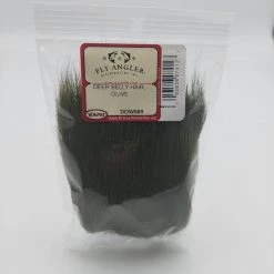 Wapsi Deer Belly Hair Dyed Over White Fly Tying