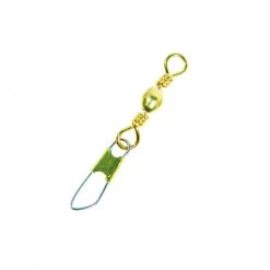 Terminal Tackle Eagle Claw Brass Barrel Swivel With Safety Snap