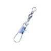 Eagle Claw Silver Barrel Swivel W Interlock Snap Terminal Tackle