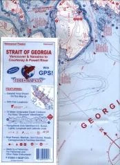 Fish-n-Map Co. Straight Of Georgia Map Fishing Books And DVDs