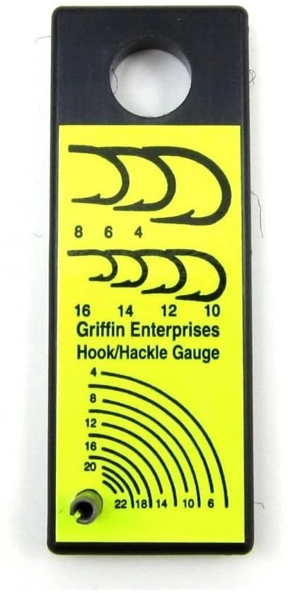 Fly Tying Griffin Hook & Hackle Gauge 1 Fly Tying Griffin Hook & Hackle Gauge