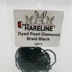 Hareline Dyed Pearl Diamond Braid Fly Tying