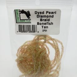 Hareline Dyed Pearl Diamond Braid Fly Tying