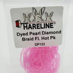 Hareline Dyed Pearl Diamond Braid Fly Tying