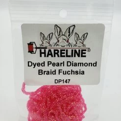 Hareline Dyed Pearl Diamond Braid Fly Tying