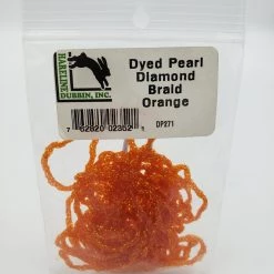 Hareline Dyed Pearl Diamond Braid Fly Tying