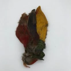 Fly Tying Hook & Hackle Golden Pheasant Skin