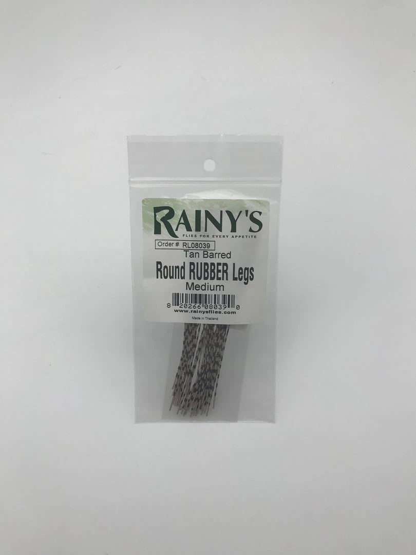 Rainy's Flies Rainy's Barred Round Rubber Legs 4 Rainy's Flies Rainy's Barred Round Rubber Legs