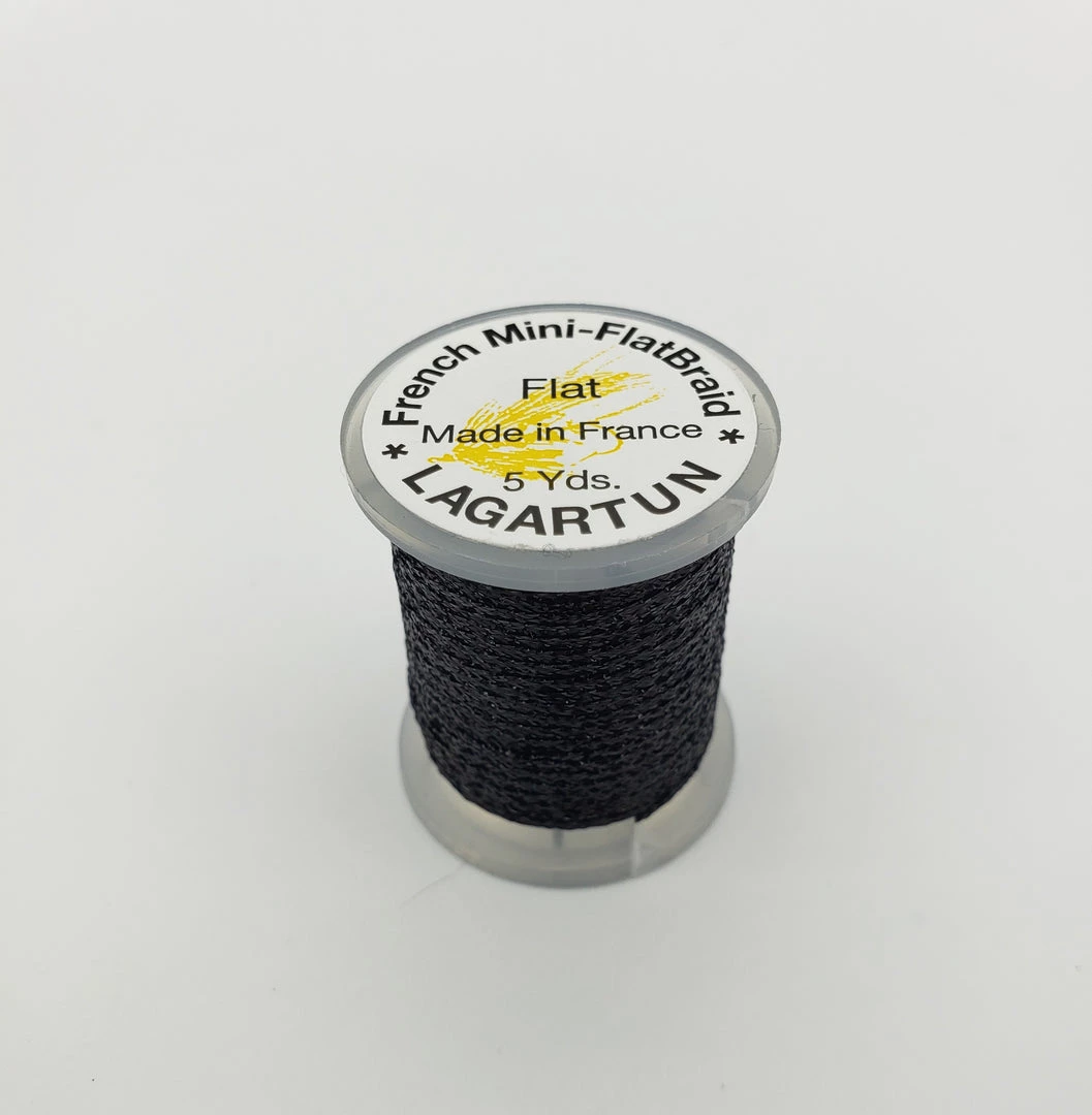 Fly Tying Lagartun Mini Flat Braid 10 Fly Tying Lagartun Mini Flat Braid