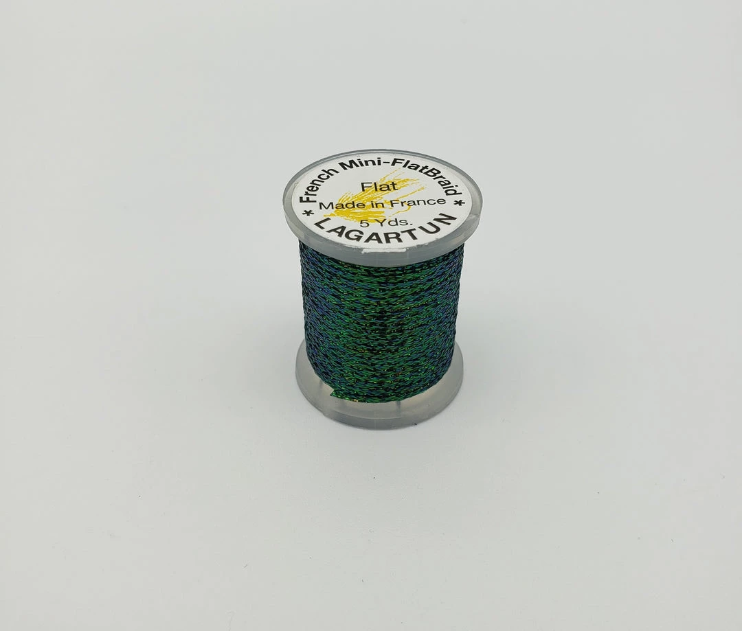 Fly Tying Lagartun Mini Flat Braid 12 Fly Tying Lagartun Mini Flat Braid