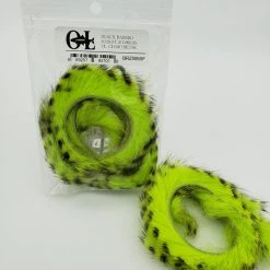 OfishL Fly Gear Black Barred Rabbit Zonker Strips Fly Tying