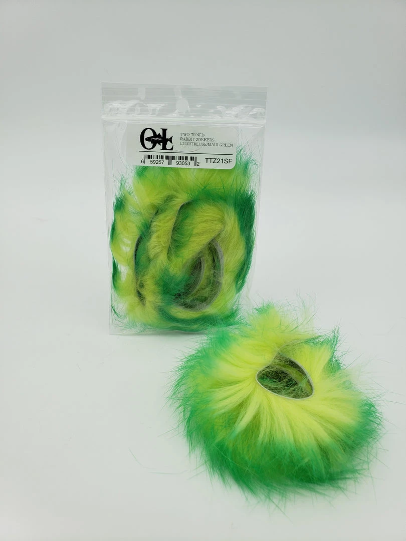 Fly Tying OfishL Fly Gear Two Toned Rabbit Zonker Strips 6 Fly Tying OfishL Fly Gear Two Toned Rabbit Zonker Strips