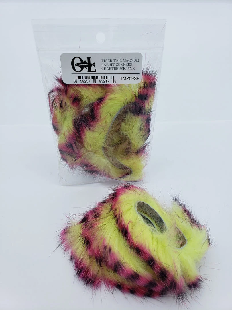 OfishL Fly Gear OFishL Tiger Tail Magnum Rabbit Zonkers Fly Tying 6 OfishL Fly Gear OFishL Tiger Tail Magnum Rabbit Zonkers Fly Tying