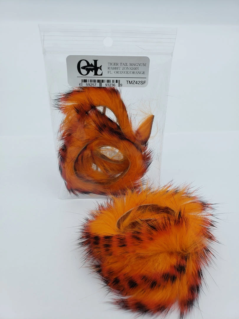 OfishL Fly Gear OFishL Tiger Tail Magnum Rabbit Zonkers Fly Tying 2 OfishL Fly Gear OFishL Tiger Tail Magnum Rabbit Zonkers Fly Tying