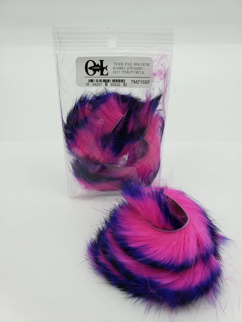 OfishL Fly Gear OFishL Tiger Tail Magnum Rabbit Zonkers Fly Tying 4 OfishL Fly Gear OFishL Tiger Tail Magnum Rabbit Zonkers Fly Tying