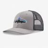 Patagonia Fitz Roy Trout Trucker Hat Mid Crown