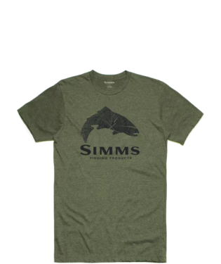Simms Wood Trout Fill T-Shirt Men's 1 Simms Wood Trout Fill T-Shirt Men's