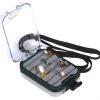 Temple Fork Outfitters Clear Lid Double-Sided Ripple Foam Fly Box W Neck Strap