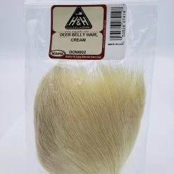 Wapsi Deer Belly Hair Dyed Over White Fly Tying