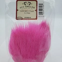 Wapsi Deer Belly Hair Dyed Over White Fly Tying