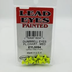 Wapsi Lead Eyes Painted Dumbbell Fly Tying