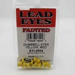 Wapsi Lead Eyes Painted Dumbbell Fly Tying