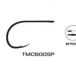 Tiemco TMC600SP Saltwater Fly Tying Hooks Black Nickel